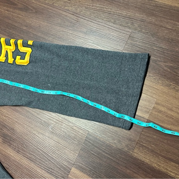 Vintage LSU Tigers Spellout Sweatpants College 90s L Grey Majestic NEW TAGS - Picture 8 of 12